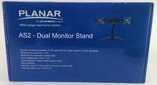 Planar AS2 Dual Monitor Stand - New in Open Box ( Damaged Box) Complete  picture