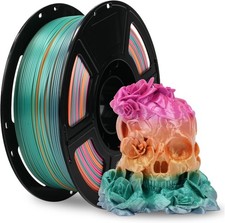 FLASHFORGE Silk PLA Filament 1.75mm 1KG Shifting Multicolor 3D Printer Filament picture
