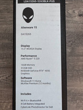 Alienware 15 Gaming Laptop 15.3