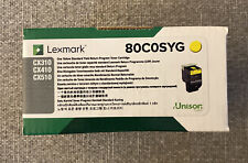 NEW Lexmark 80C0SYG Yellow Return Program Toner Cartridge for CX310/CX410/CX510 picture