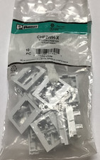 PANDUIT CHF2WH-X Modular Insert Flat 1/2 Size ABS 2 Port White 10 pcs picture