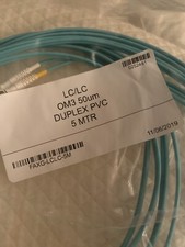 Fiber optics LC/LC OM3 50 Duplex PVC 5 Meter Lot Of 9 picture