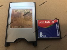 SANDISK  8MB Compact Flash +ATA PC card PCMCIA Adapter JANOME Machines picture