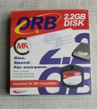 ORB 2.2 GB DISK By Castlewood Formatted For IBM Factory Sealed picture