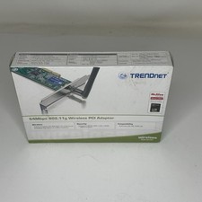 TRENDnet TEW-423PI Wireless PCI Adapter 54Mbps 802.11g New Sealed NOS picture