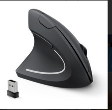 Left-Handed , Rechargeable 2.4G Wireless Ergonomic Vertical Mice with USB Rec... picture