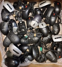 Lot of 200 Mixed Dell, Logitech , Lenovo wired USB Optical Scroll Wheel Mouse,  picture
