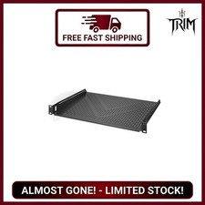 Vented Rack Shelf 1U 14 Deep for 19 inch Server AV Racks Heavy Duty Steel picture