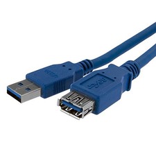 StarTech.com 1m Blue SuperSpeed USB 3.0 Extension Cable A to A - Male to Female picture