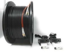 Cat 6 Cat5e Extension Kit Over 300FT 30M Outdoor Rated Fiber Cable Included picture