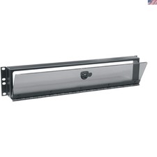 Compact 2U Plexiglass Security Cover - Smoke Gray Design for Enhanced Protection picture