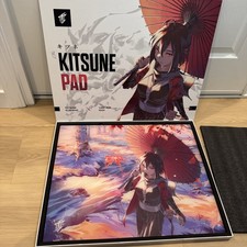 Yuki Aim - Kitsune Glass Mousepad Limited Large 500x400mm Open Box Gaming FPS picture