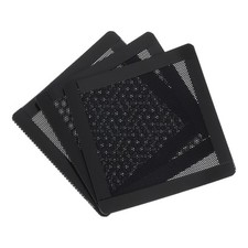 3PCS PC Dust Filter 100x100mm Magnetic Frame PVC Computer Cooler Mesh Black picture