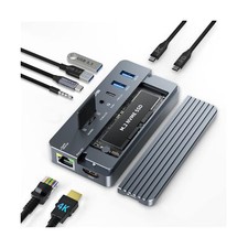 ACASIS USB C Hub with SSD Enclosure, Laptop Docking Station with 4K 60Hz HDMI... picture