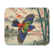 Painted Bunting Mouse Pad (Rectangle) bird watcher computer nature gift USA ship picture