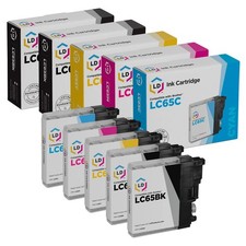 LD  for Brother LC65 5pk HY LC65BK LC65C LC65M LC65Y 5890 5895 6490 6890 picture