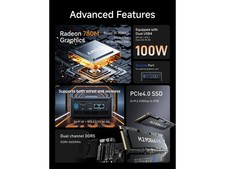 MINISFORUM UM880 Pro Ryzen 7 Mini PC AMD Ryzen 7 8845HS(8C/16T, up to 5.1GHz) picture
