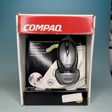 Vtg Compaq wireless mouse with dock CPQ600iD picture