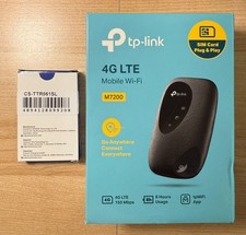 TP-Link M7200 4G LTE Mobile WiFi 300Mbps 2.4GHz 2000mAh Battery LED w/Extra Batt picture