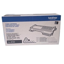 Brother TN-450 High Yield Black Toner Cartridge Genuine OEM New Sealed TN450 picture