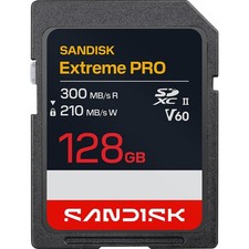 Sandisk NEW 128GB Extreme PRO SDXC UHS-II V60 Memory Card, Up to 300MB/s Read ( picture