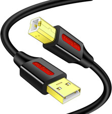 Printer Cable 12 FT,USB Printer Cable High Speed USB 2.0 a Male to Type B Male picture