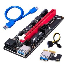 PCI-E 1x to 16x Powered USB 3.0 GPU Riser Extender Adapter Card VER009S Lot US  picture