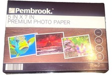 Pembrook Premium 5x7 Glossy Inkjet Photo Paper Heavy Weight 100 Sheets 53233 picture