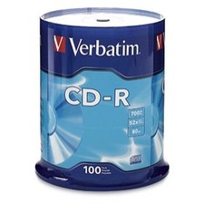Verbatim 94554 700MB 52x CD-R Disc - Pack of 100 picture