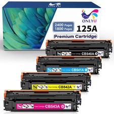4 PK Black Color Toner CB540A - CB543A 125A Set For HP Laserjet CP1515n CP1518ni picture