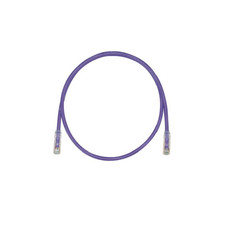 20 ft Panduit UTPSP20VLY 24 AWG Copper Cat 6 UTP Patch Cord Violet picture