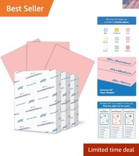 Versatile 20 lb Colored Printer Paper, Pastel Pink - 3 Ream Bundle, 1500 Sheets picture