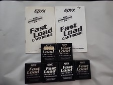 Lot of 6 EPYX Fast Load Cartridges Commodore 64 C64 + 2 Manuals Vintage 1984 picture