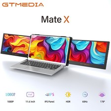 GTMEDIA Portable Monitor 60Hz Dual Display Screen HDMI USBC For 13-17.3'' Laptop picture