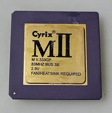 Vintage Rare Cyrix MII MII-333GP 83MHz Bus 3X Processor Collection/Gold picture