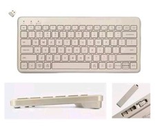 heyday Bluetooth Wireless Keyboard Stone White Compact Portable Lightweight Slim picture