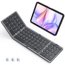 Foldable Bluetooth Keyboard Numeric Keypad Rechargeable Travel Tablet Laptop picture