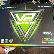 GameMax VP RGB Modular 600W ATX Modular RGB Lighting Power Supply Black/Green picture
