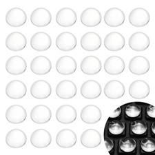 64Pcs Glass Nail Art Typing Sticker Adhesive Keyboard Cover, Clear picture