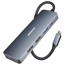 BENFEI USB C Hub 5-in-1 with 4K HDMI(Certified), 100W Power Delivery, 3 USB-A picture