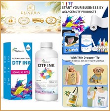 White DTF Ink Refill 500ml Heat Transfer Ink for ET-8550 I3200 XP600 DTF picture