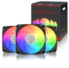 3 Pack Vetroo 120mm ARGB LED Computer Case Fan for CPU Cooling Addressable RGB picture