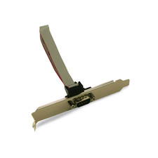 1ft DB9 Male to IDC10 Serial COM Cable DTK RS232 Bracket PC Motherboard Beige picture