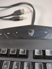 Alienware KG900 TactX USB Gaming Keyboard Dell OEM Tested No Backlight picture