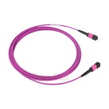 60M MPO-MPO Female 12 Fibers OM4 50/125um Type A Multimode Optical Fiber Cable picture