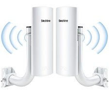 Soshine Wireless Bridge W/ Mounts - 300Mbps 5.8G,Point to Point Wireless, 2 Pack picture