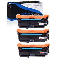 3PK Cyan CE261A 647A Toner for HP Color LaserJet CP4025 CP4025DN CP4525XH picture