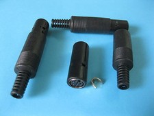 60 pcs Standard Mini DIN Jack 8 Pin Female Connector with Plastic Handle New picture