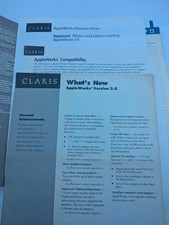 Claris Appleworks Software Startup, Sample Files, Dictionary 5.25 Disks picture