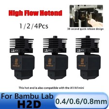 For Bambu Lab H2D/A1/A1 mini High Flow Hotend 0.4/0.6/0.8mm Nozzle 3D Print lot picture
